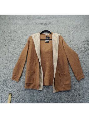 Staccato Sweater Womens Small Camel DeDe Double Cardigan Open Front *NWT*